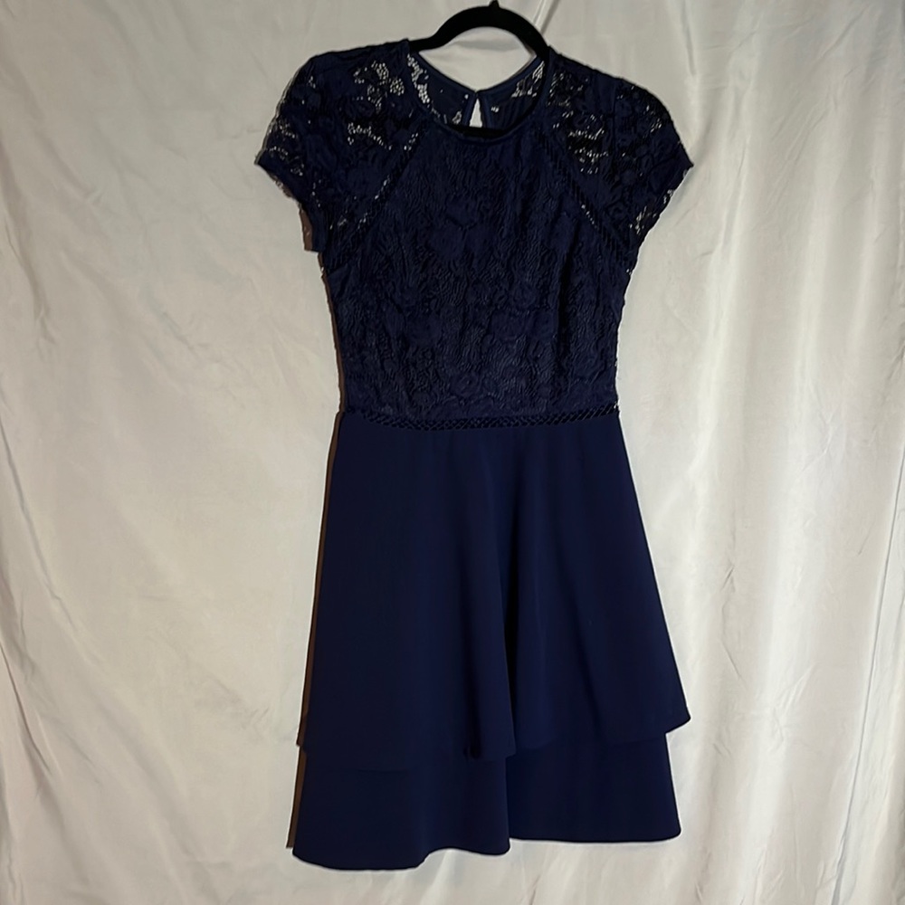 Navy mini dress